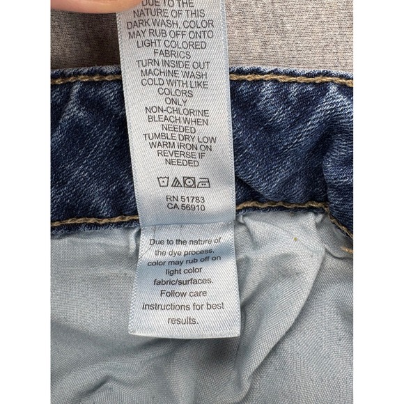 Maurices Jeans Womens 16 Long Mid Rise Flared Bootcut Stretch Blue Denim Casual - Picture 13 of 14